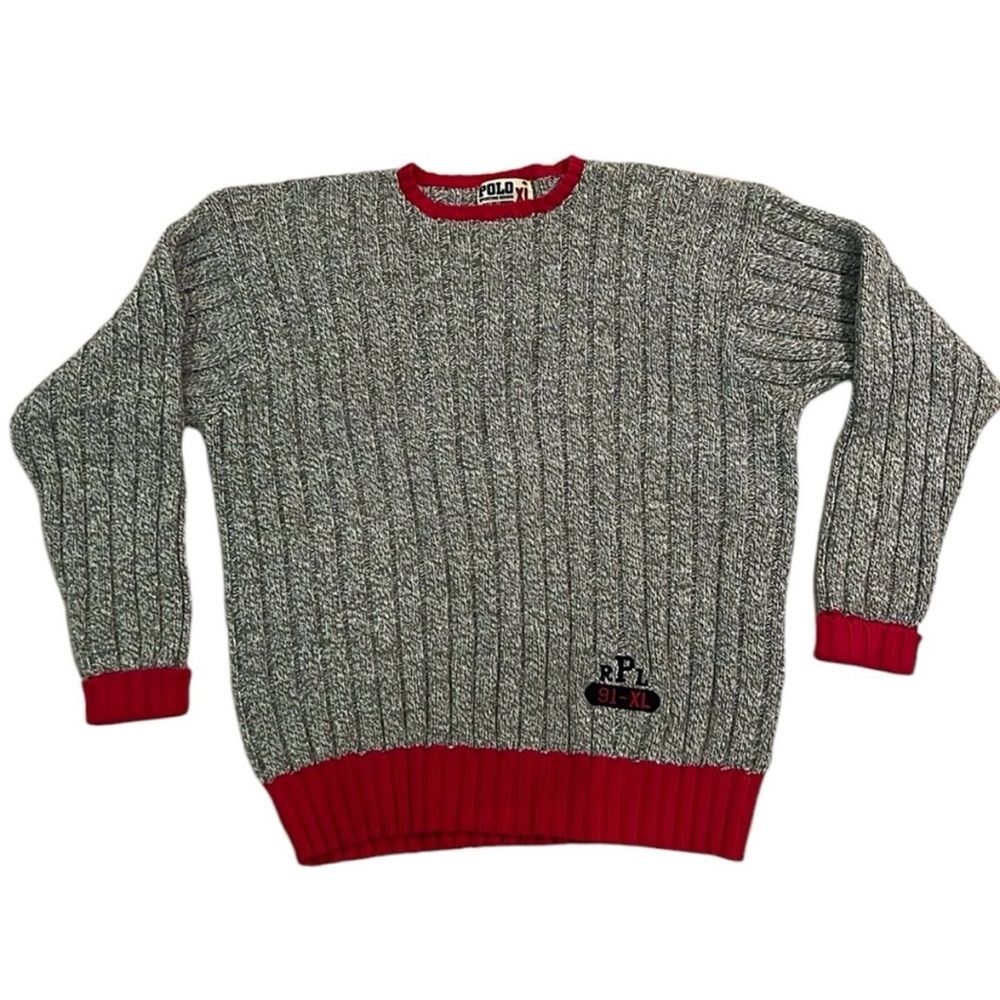 Vintage Ralph Lauren Men's XL Crew Knit Sweater